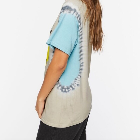 Dazed and Confused Tie-Dye T-Shirt Blue Yellow Movie tee Oversized Women's Small - Picture 2 of 11